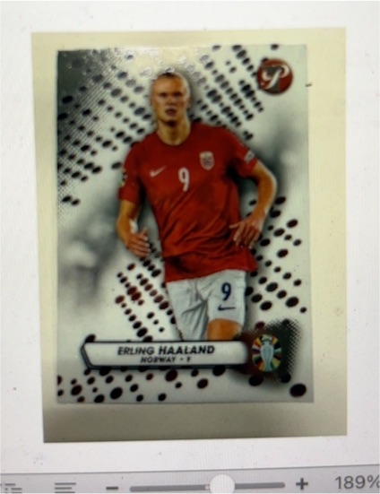 2023 Topps Pristine Road to UEFA Euro 2024 #118 Erling Haaland — front