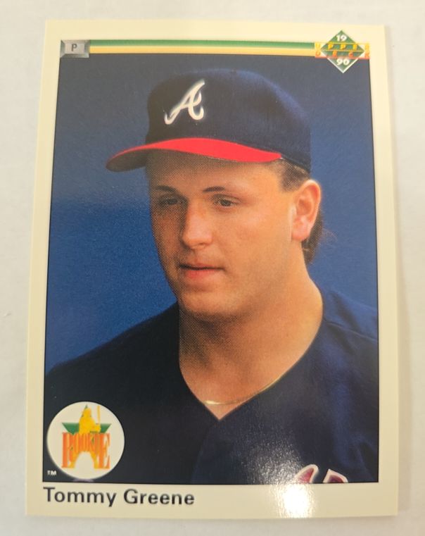 1990 Upper Deck #49 Tommy Greene — front