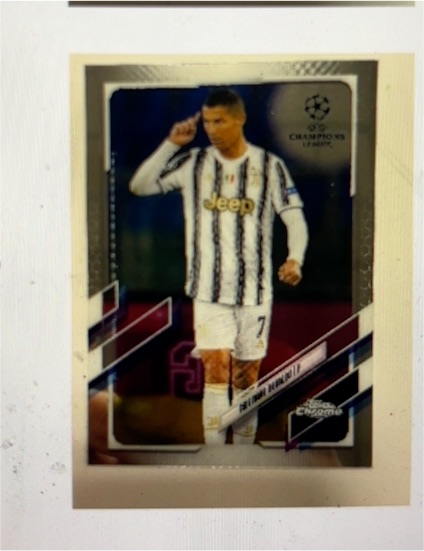 2020-21 Topps Chrome UEFA Champions League #100 Cristiano Ronaldo Juventus — front