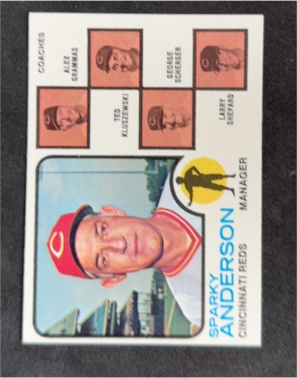 1973 Topps #296 Sparky Anderson — front