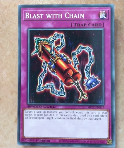 2003 Yu-Gi-Oh! #LOD-088 Blast with Chain — front