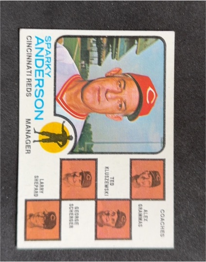 1973 Topps #296 Sparky Anderson — front