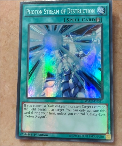 1996 Yu-Gi-Oh! WSUP-EN041 Photon Stream of Destruction — front
