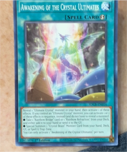 2022 Yu-Gi-Oh! Structure Deck: Legend of the Crystal Beasts Awakening of the Crystal Ultimates #SDCL-EN010 — front