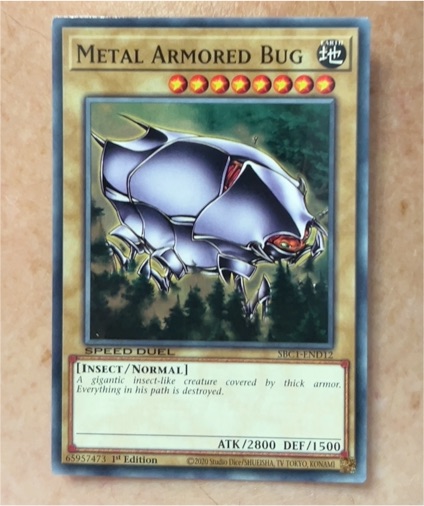 2020 Yu-Gi-Oh! Speed Duel SBTK-EN010 Metal Armored Bug — front