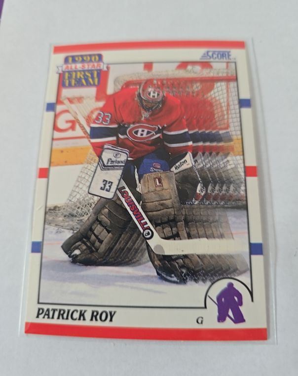 1990 Score #312 Patrick Roy — front