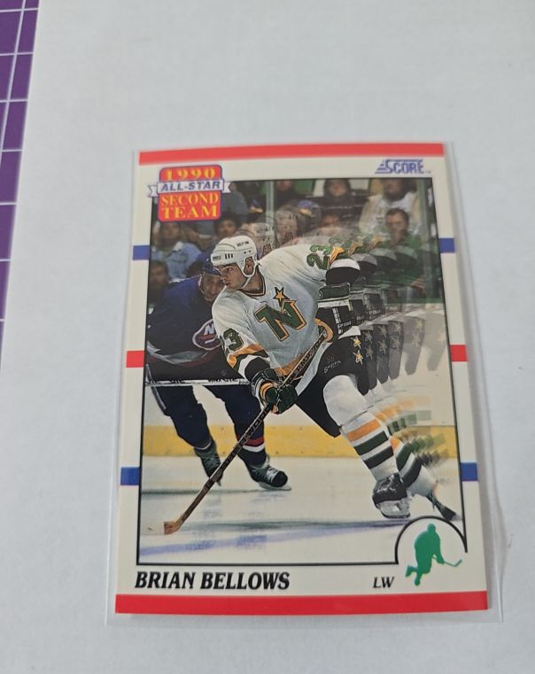 1990-91 Score #322 Brian Bellows All-Star Second Team — front