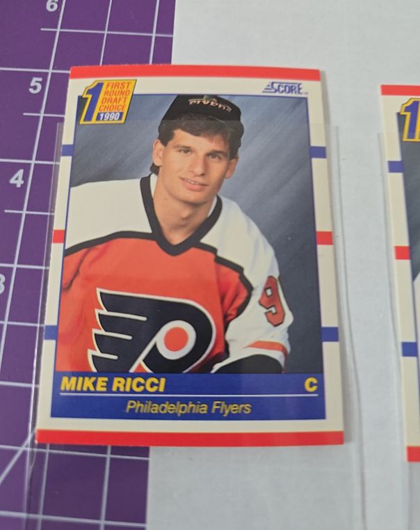 1990-91 Score #433 Mike Ricci — front