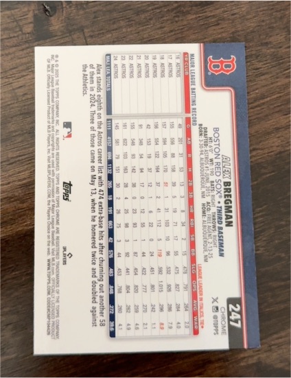 2025 Topps Chrome #247 Alex Bregman — front