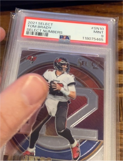 2021 Select #SN10 Tom Brady Select Numbers — front