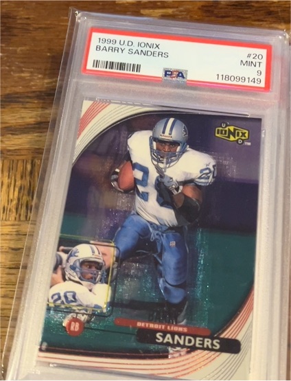 1999 Upper Deck Ionix #20 Barry Sanders — front