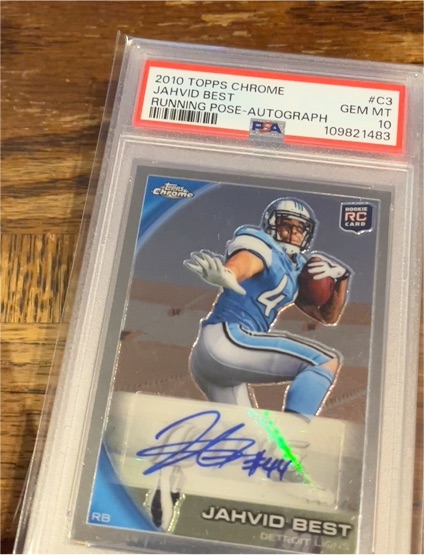 2010 Topps Chrome #C3 Jahvid Best Running Pose Autograph — front