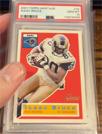 2001 Topps Heritage #32 Isaac Bruce — front