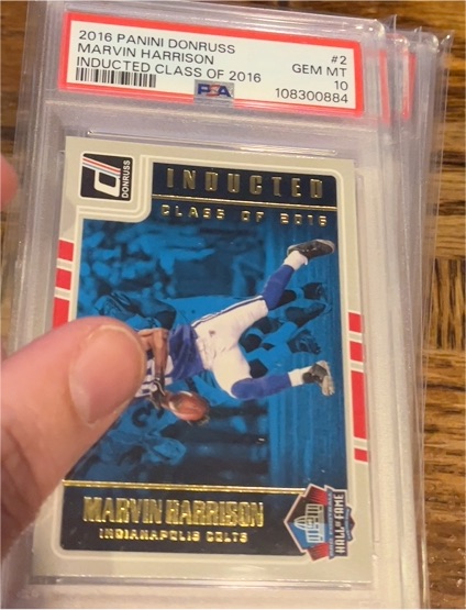 2016 Panini Donruss #2 Marvin Harrison Inducted Class of 2016 — front