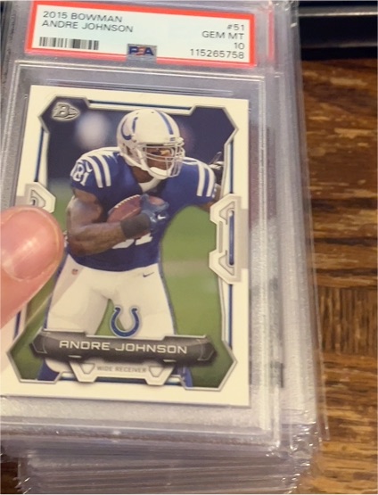 2015 Bowman #51 Andre Johnson — front