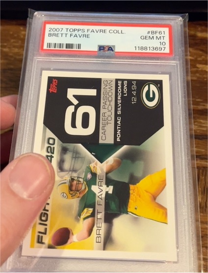 2007 Topps Favre Collection #BF61 Brett Favre — front