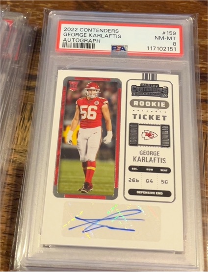 2022 Panini Contenders #159 George Karlaftis — front