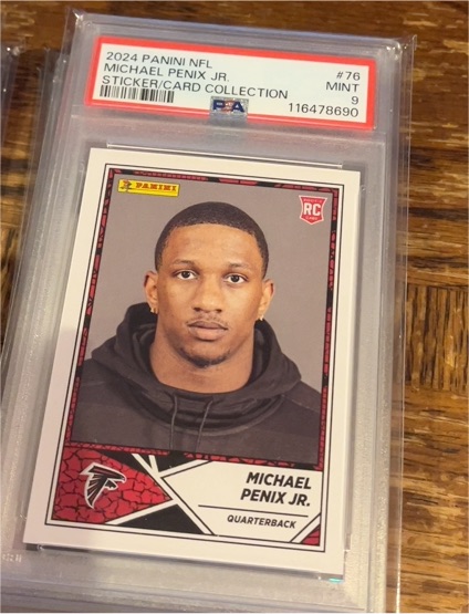 2024 Panini NFL Sticker & Card Collection #76 Michael Penix Jr. — front