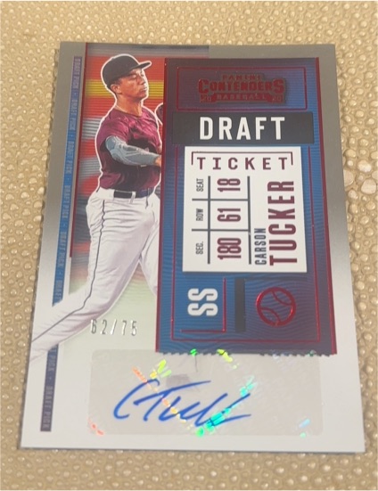 2020 Panini Contenders Draft Ticket #DPT2-CT Carson Tucker — front