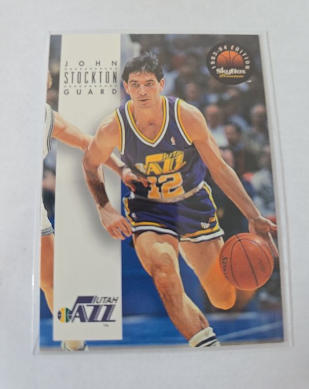1993-94 SkyBox Premium #179 John Stockton — front