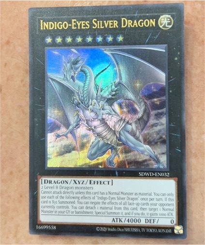 Indigo-Eyes Silver Dragon SDWD-EN032 — front