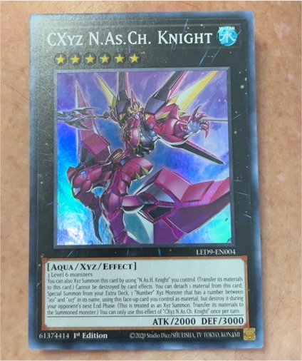 2020 Yu-Gi-Oh! LED9-EN004 CXyz N.As.Ch. Knight — front