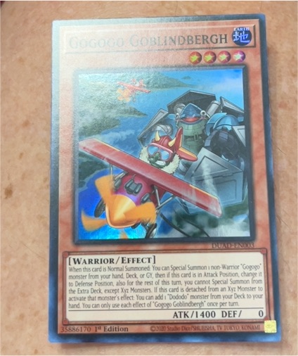 2020 Yu-Gi-Oh! DUAD-EN003 Gogogo Goblindbergh — front