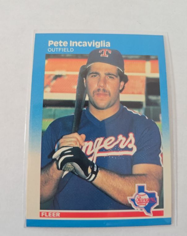 1987 Fleer #128 Pete Incaviglia — front