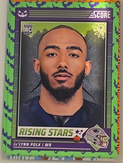 2024 Panini Score-A-Treat #22 Ja'Lynn Polk Rising Stars Green Bats — front