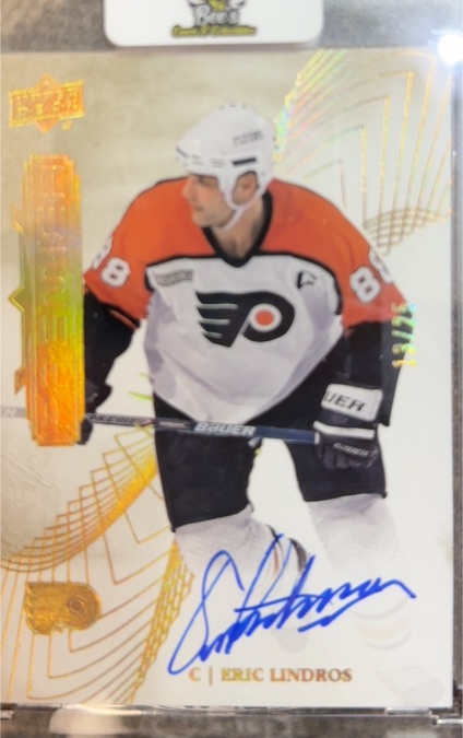 2012-13 Upper Deck SP Game Used Gold Autographs #8 Eric Lindros — front