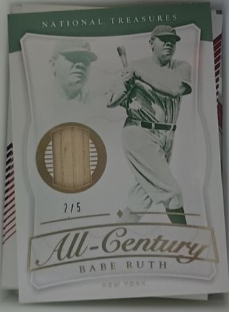 2017 Panini National Treasures All-Century #AC-BR Babe Ruth — front