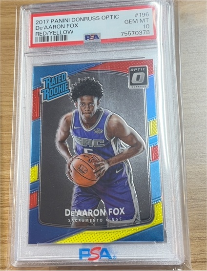2017 Panini Donruss Optic #196 De'Aaron Fox — front