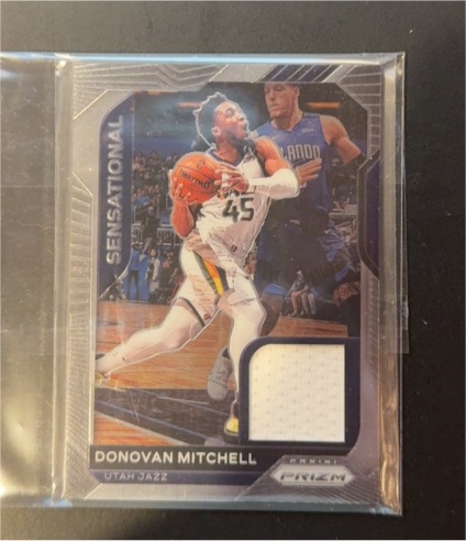 2020-21 Panini Prizm Sensational Swatches #SSW-DMI Donovan Mitchell — front