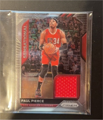 2020-21 Panini Prizm #SSW-PPI Paul Pierce Sensational Swatches — front