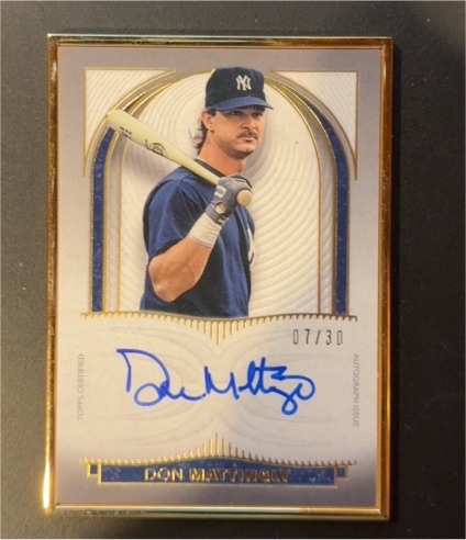 2021 Topps Definitive Collection Don Mattingly #DCFA-DM — front