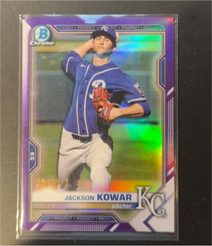 2021 Bowman Chrome Prospects #BCP-43 Jackson Kowar — front