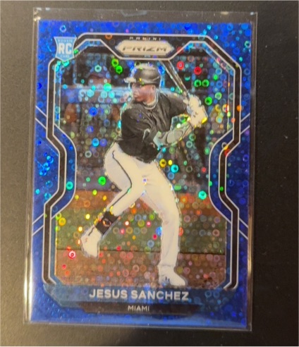 2021 Panini Prizm #RC Jesus Sanchez Blue Disco — front