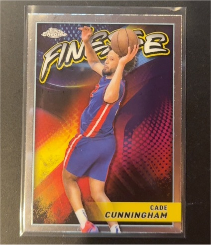 2023-24 Topps Chrome Basketball #F-6 Cade Cunningham Finesse — front