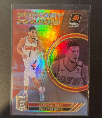 2019 Panini Elite Primary Colors Devin Booker Phoenix Suns — front