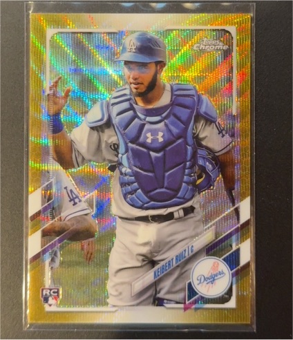 2021 Topps Chrome #5 Keibert Ruiz Rookie Card — front