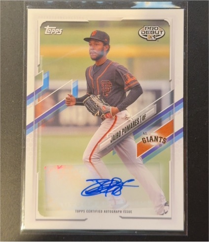 2021 Topps Pro Debut #PD-101 Jairo Pomares — front