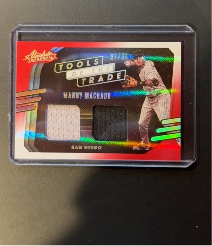 2021 Panini Absolute Tools of the Trade Dual Swatch #TT2-MM Manny Machado — front