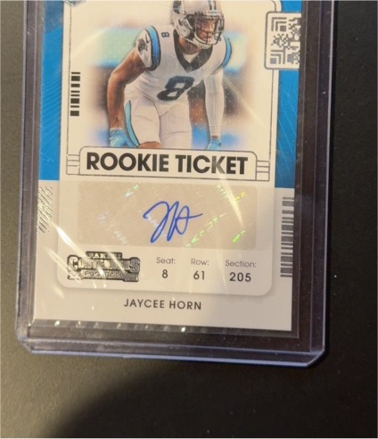 2021 Panini Contenders Rookie Ticket Jaycee Horn — front