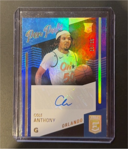 2020-21 Panini Donruss Elite #PP-CAN Cole Anthony — front