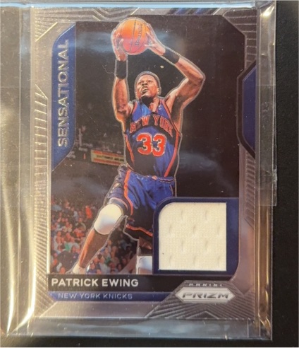 2020-21 Panini Prizm Sensational Swatches #SSW-PEW Patrick Ewing — front
