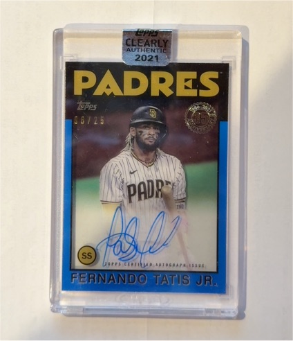 2021 Topps Clearly Authentic 1986 #86TBA-FT Fernando Tatis Jr — front