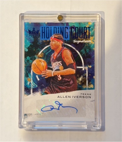 2020-21 Panini Court Kings Holding Court Signatures #HC-AI Allen Iverson — front