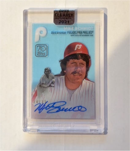 2021 Topps Clearly Authentic #10 Mike Schmidt — front