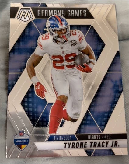2025 Panini Mosaic Germany Games #29 Tyrone Tracy Jr. — front