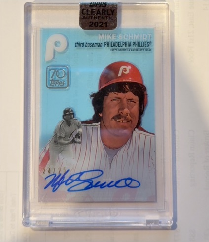 2021 Topps Clearly Authentic Mike Schmidt — front